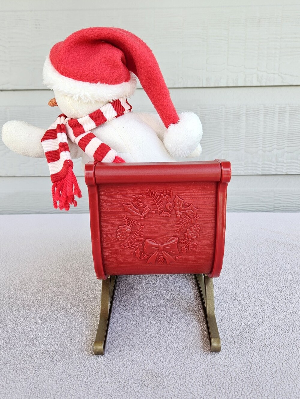 Hallmark Jingle Pals 2016 Singing Animated Snowman Sleigh Musical Plush WORKS - Picture 4 of 12
